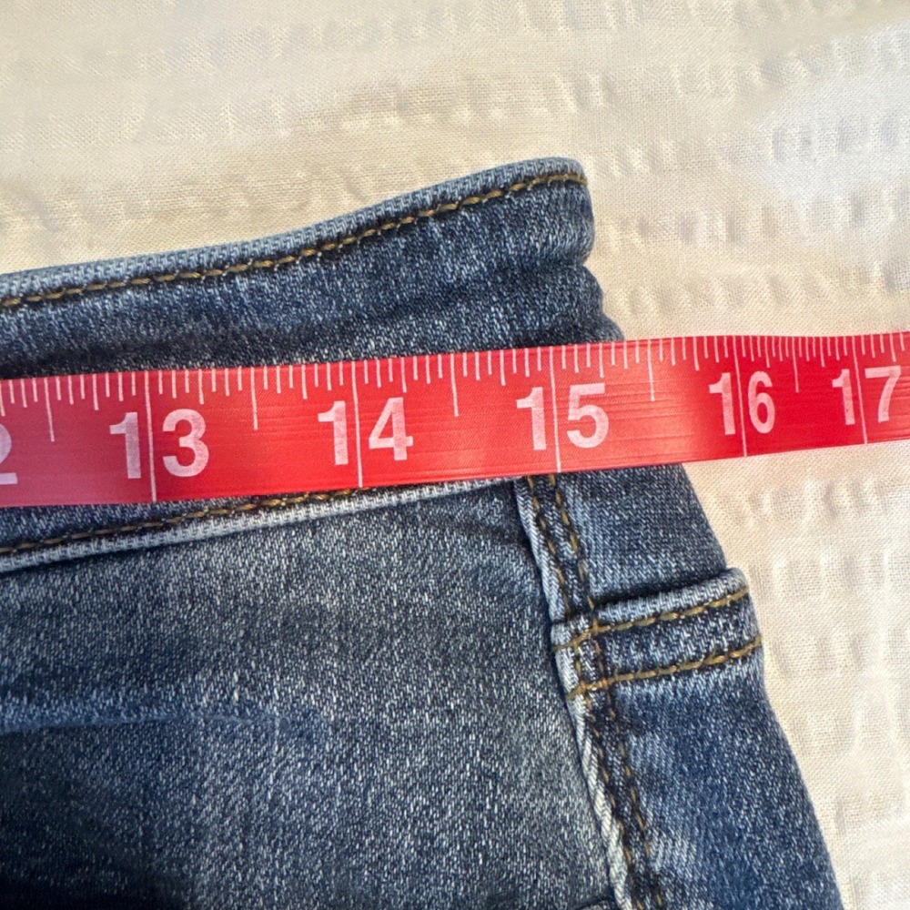 Judy Blue Boyfriend Jeans Womens 7/28 Blue Medium Wash Distressed Stretch Denim - Picture 6 of 8